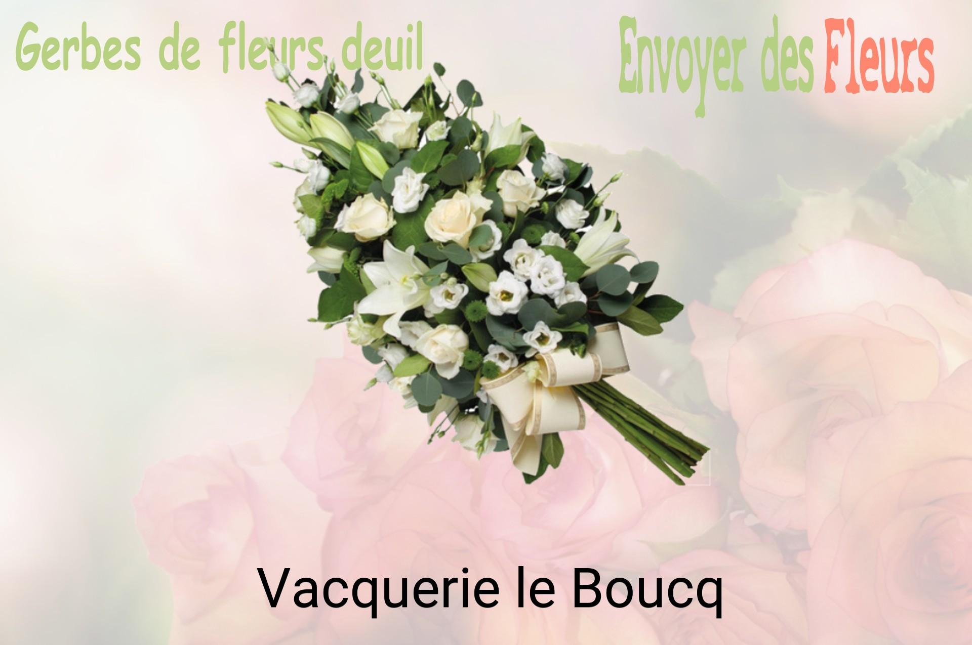 Gerbe de fleurs de deuil livrée à Vacquerie-le-Boucq